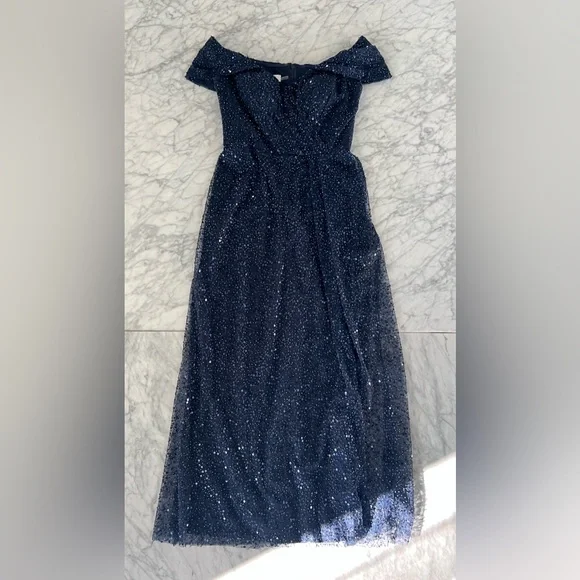 teri jon navy blue dress Teri Jon Dress 207275
